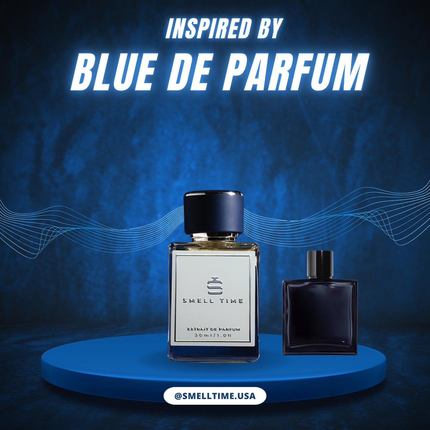 Bleu De Parfum Inspired Fragrance | Woody, Citrus, and Aromatic | Long-Lasting and Handmade | Smell Time USA
