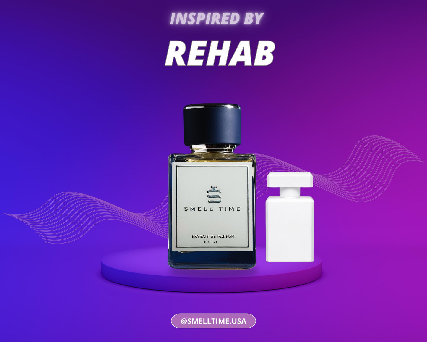 Rehab Perfume – Woody Aromatic Fragrance with Lavender, Vetiver, Sandalwood & Musk, Long-Lasting Fresh Scent