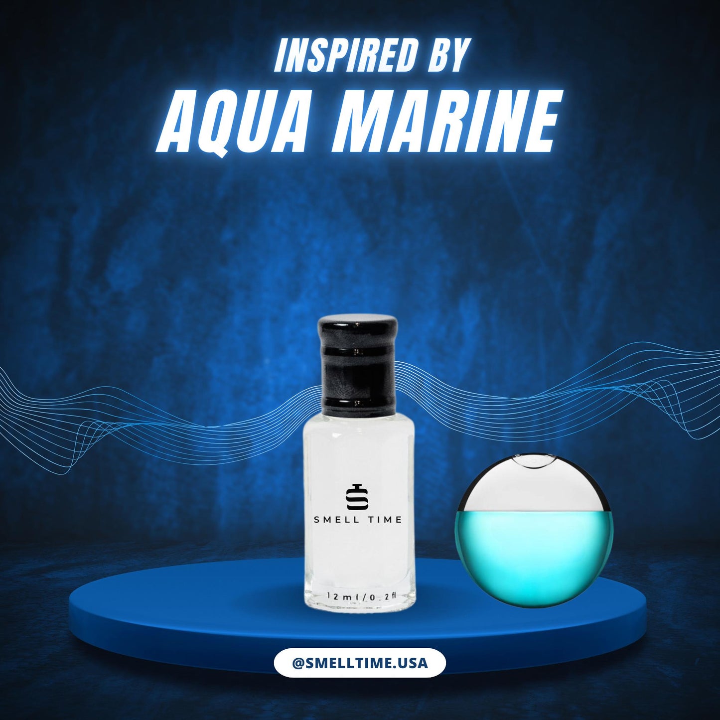 Acqua Marine Inspired Fragrance | Fresh, Aquatic  Citrusy | Long-Lasting & Handmade | Smell Time USA
