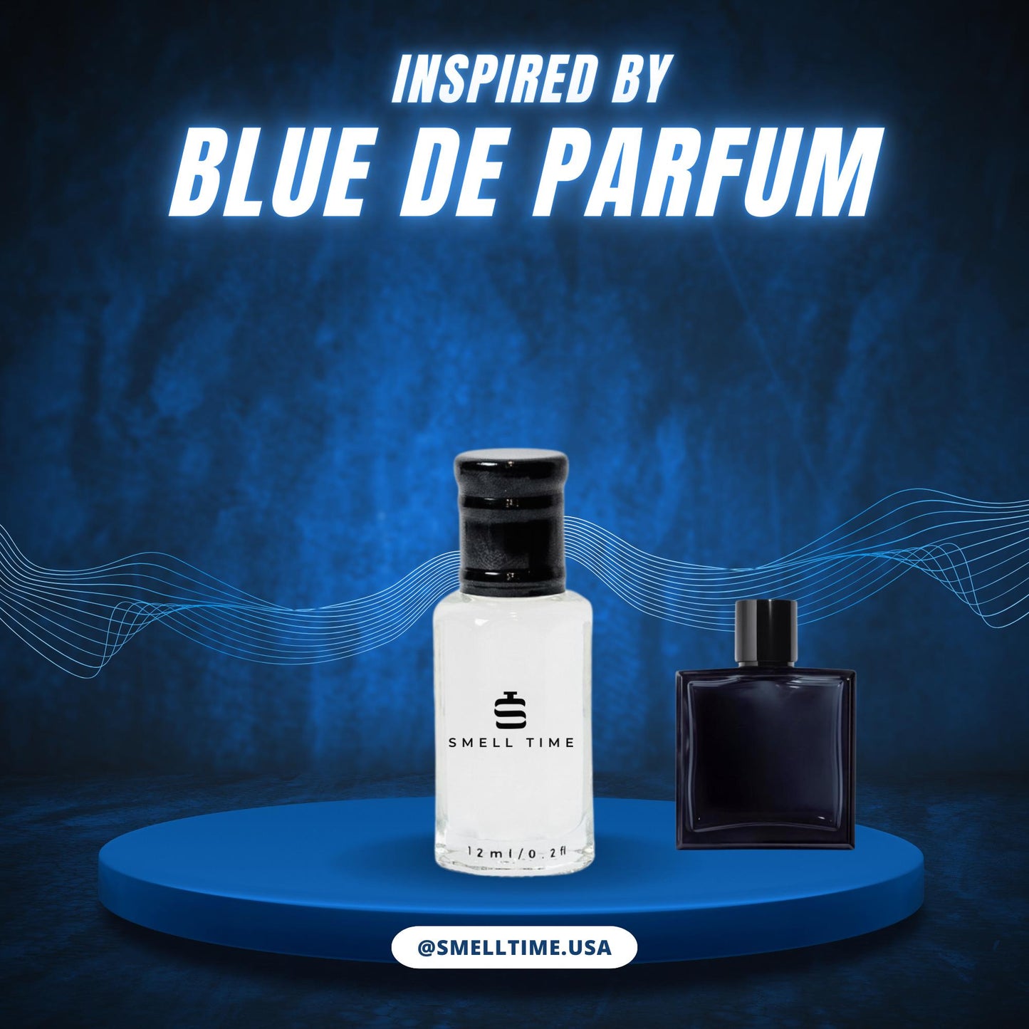 Bleu De Parfum Inspired Fragrance | Woody, Citrus, and Aromatic | Long-Lasting and Handmade | Smell Time USA