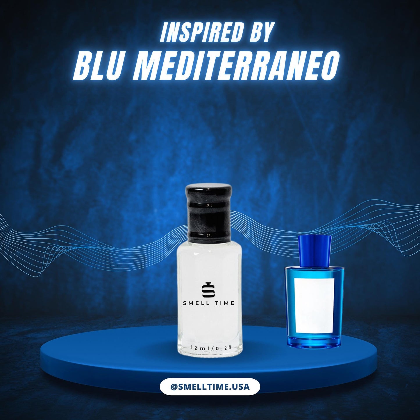 Blu Mediterraneo Inspired Perfume | Fresh Citrus Woody Scent | Long Lasting Handmade Fragrance | Extrait de Parfum and Perfume Oil