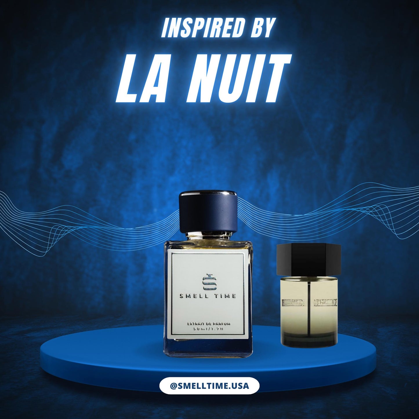 La Nuit Inspired Fragrance | Aromatic Spicy Scent with Lavender & Vetiver | Bold Nighttime Cologne | Smell Time USA