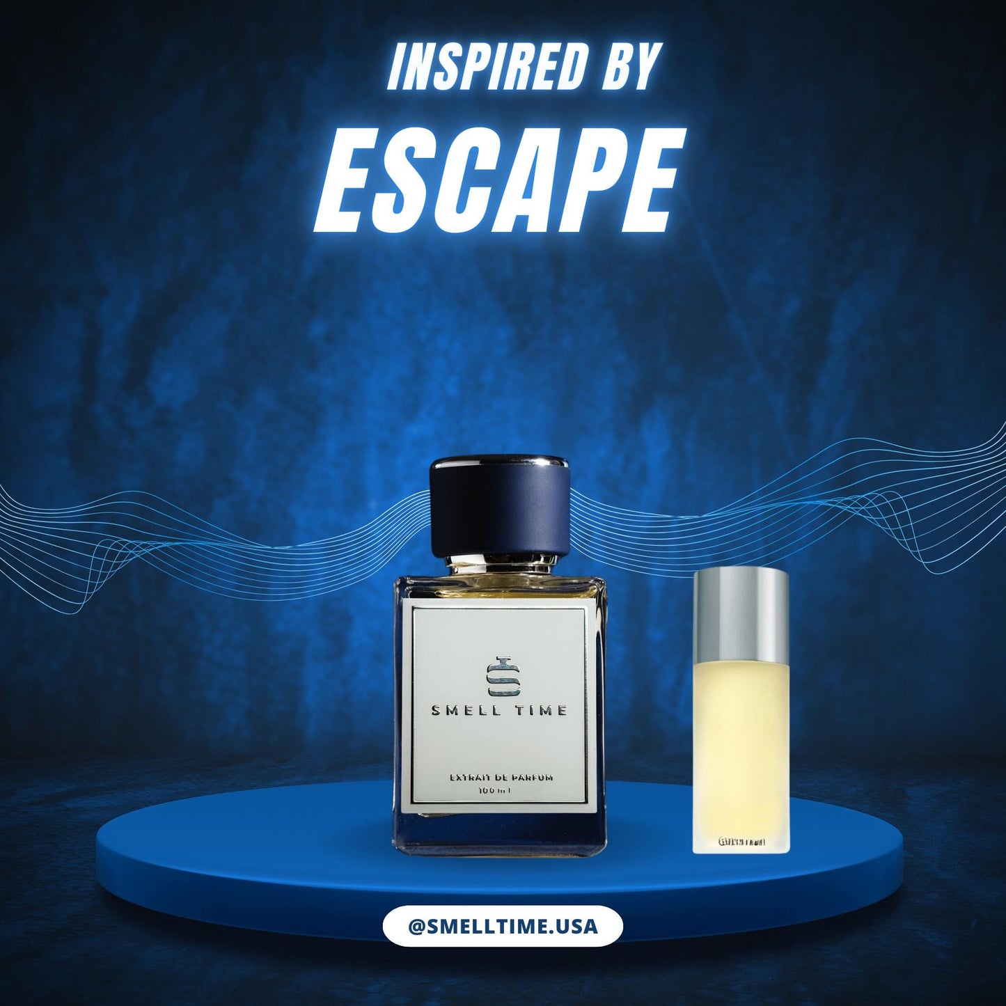 Escape Inspired Fragrance | Fresh Aquatic Citrus Scent | Aromatic & Woody Cologne | Smell Time USA