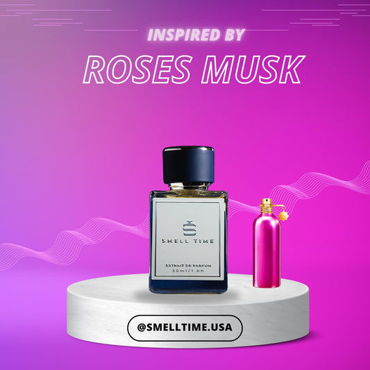 Roses Musk Inspired Fragrance | Soft, Floral  Musky | Long-Lasting & Handmade | Smell Time USA