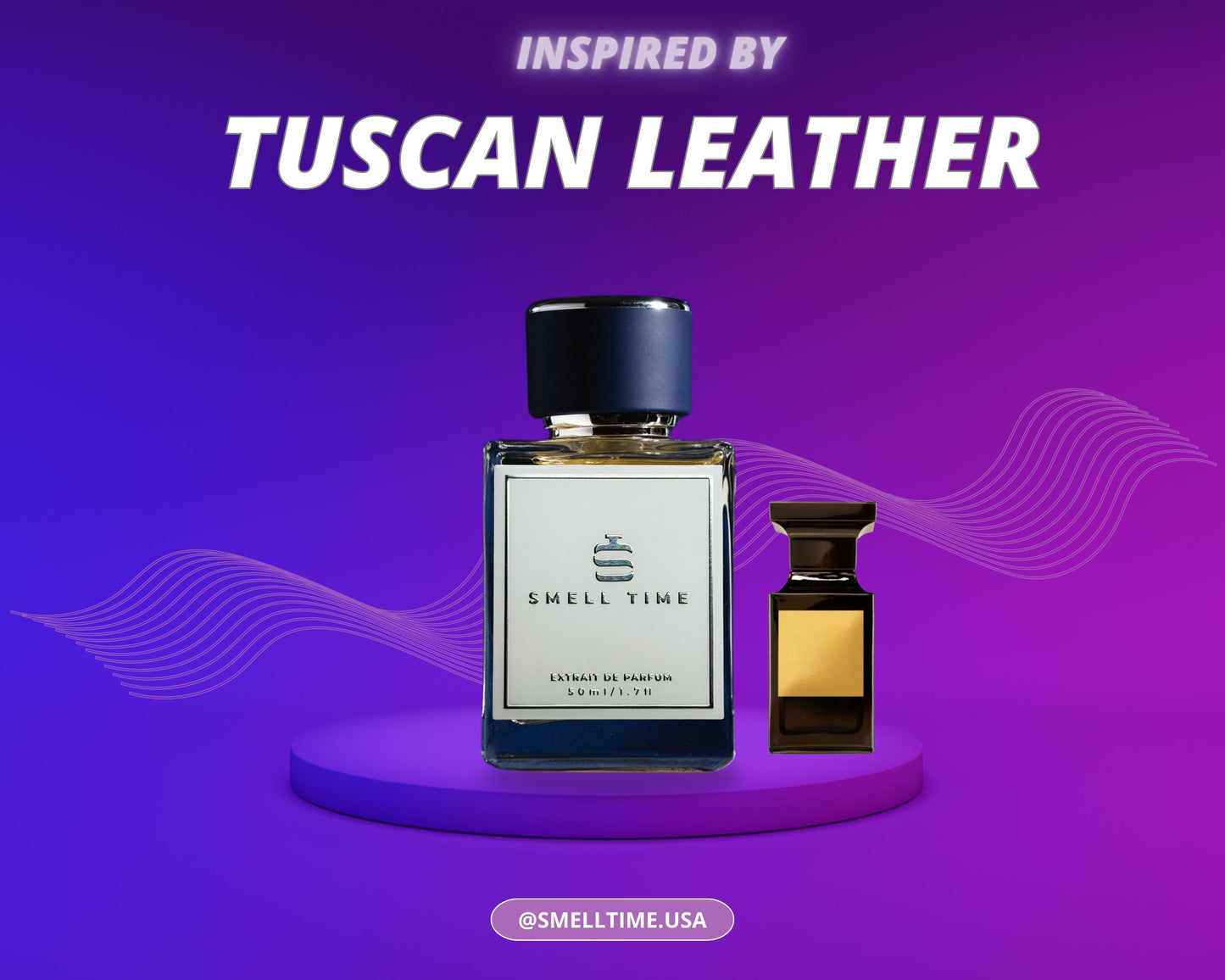 Tuscan Leather Inspired Fragrance | Bold, Leather & Amber Blend | Smell Time USA