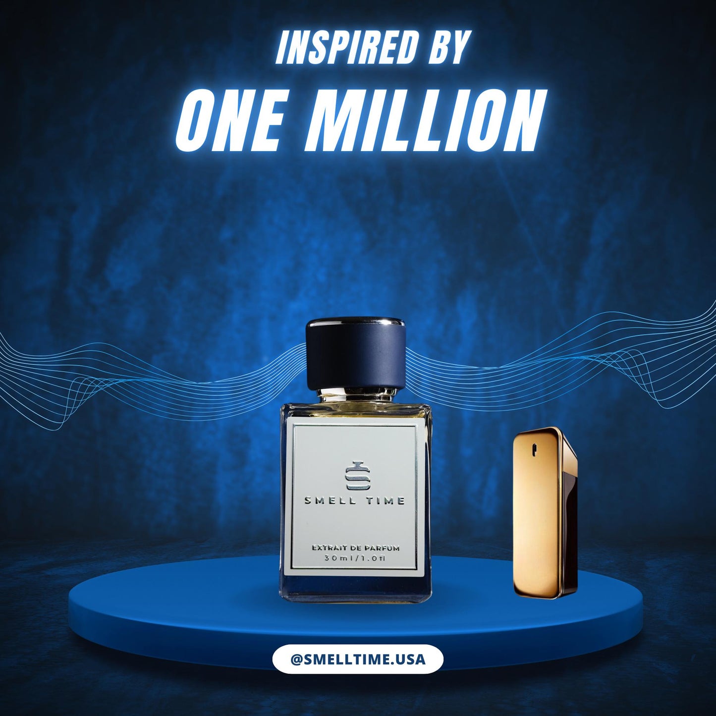 One Million Inspired Fragrance | White Floral, Amber, Tuberose & Leather Blend | Smell Time USA