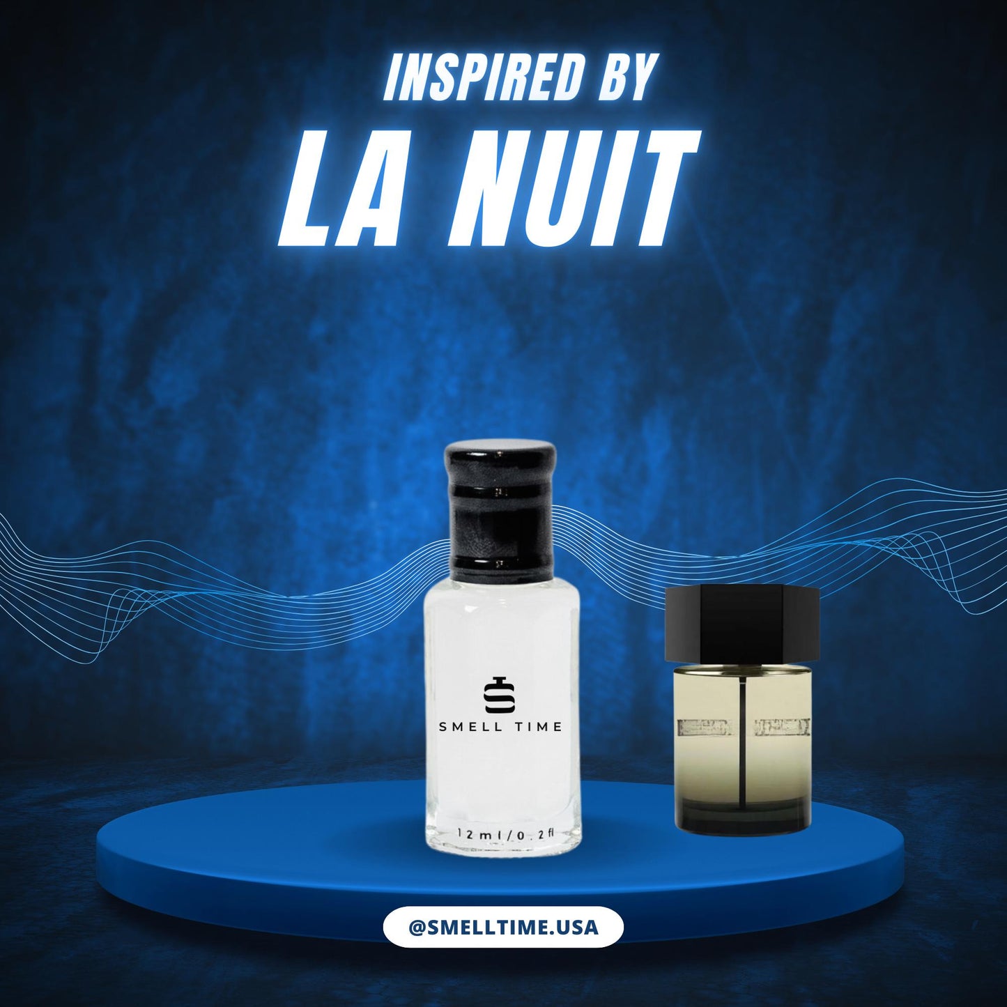 La Nuit Inspired Fragrance | Aromatic Spicy Scent with Lavender & Vetiver | Bold Nighttime Cologne | Smell Time USA