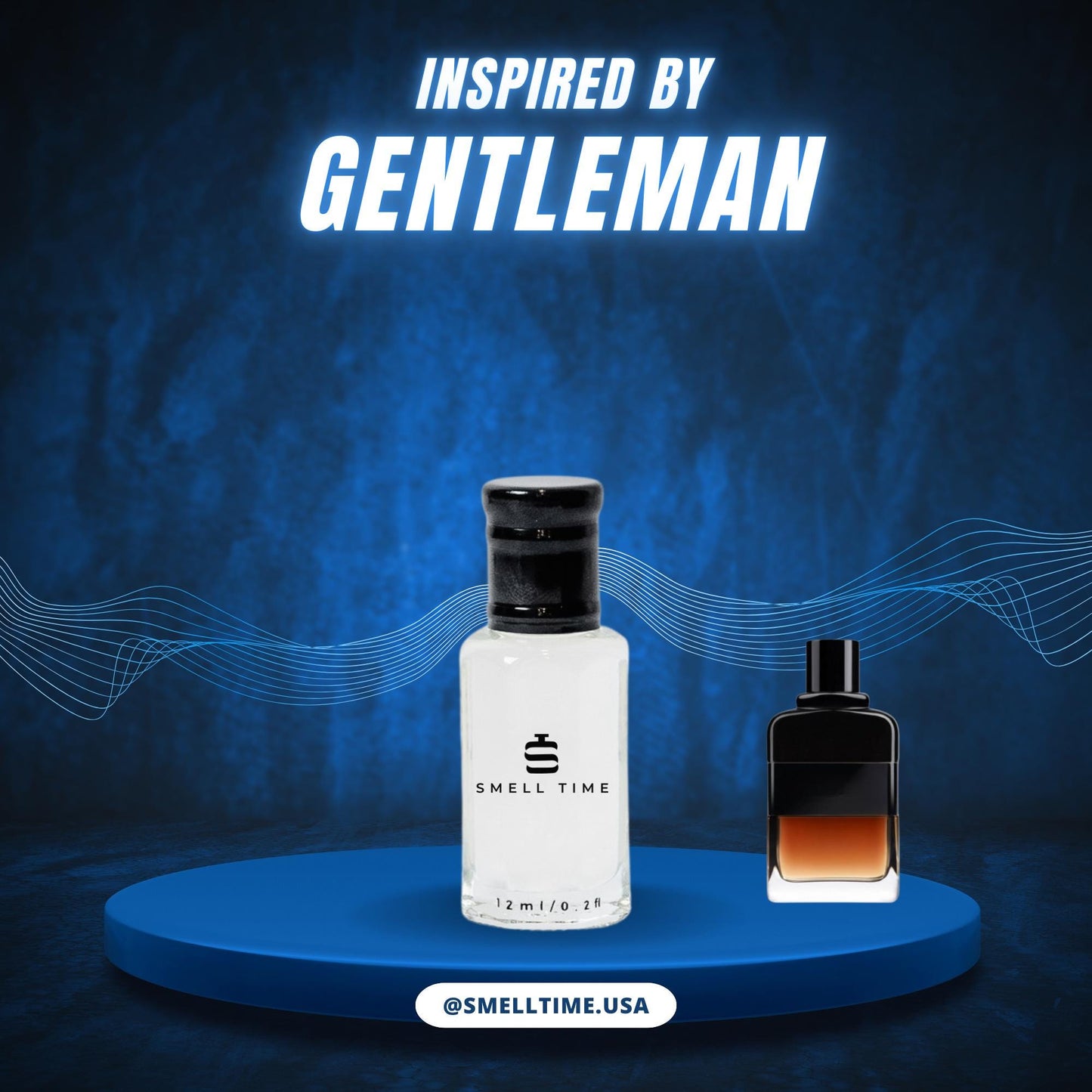 Gentleman Inspired Fragrance | Warm Spicy, Vanilla, and Amber | Long-Lasting and Handmade | Smell Time USA