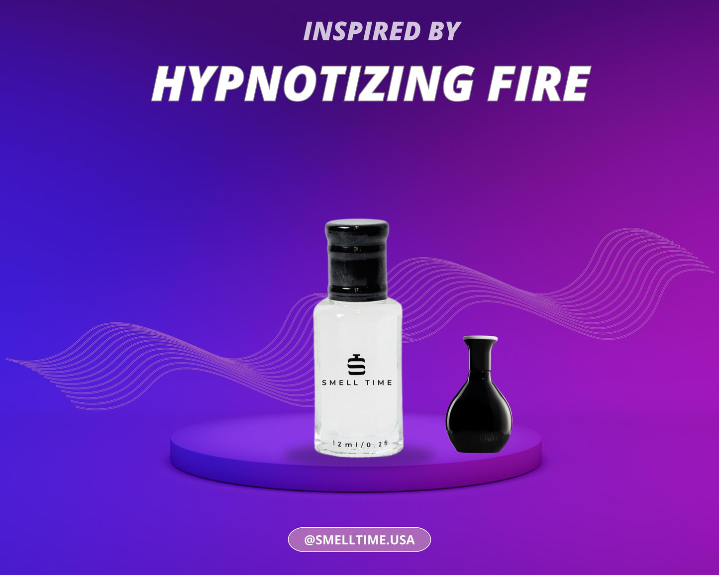 Hypnotizing Fire Inspired Fragrance | Vanilla, Patchouli, and Rose | Long-Lasting and Handmade | Smell Time USA